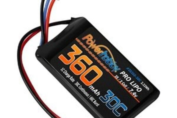 Powerhobby PHB2S36030CSCX24  360mAh 2S 30C LiPo Battery: Axial SCX24