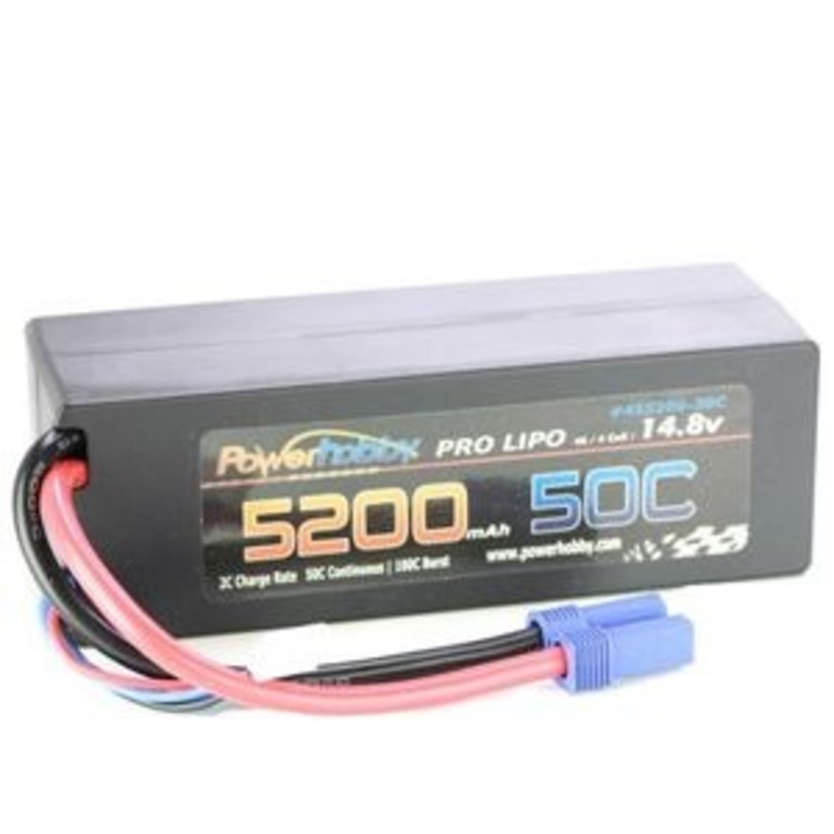 Power Hobby PHB4S520050CEC5HCS  5200mAh 14.8V 4S 50C LiPo Battery with Hardwired EC5
