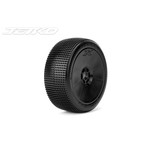 Jetko Tires 1003DBSSG  Marco 1/8 Buggy Tires Mounted on Black Dish Rims, Super Soft (2)