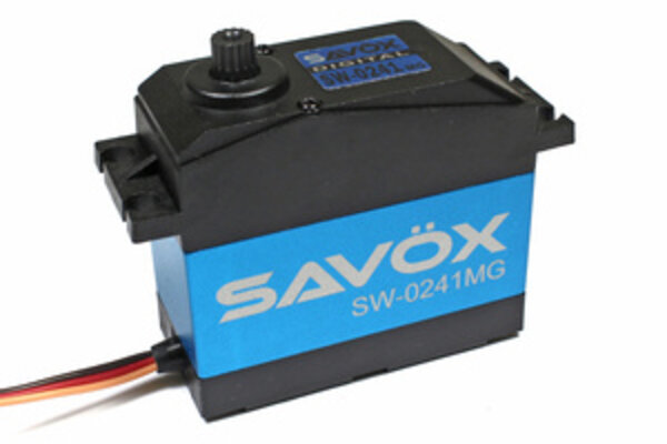 SAVOX SAVSW0241MG  WATERPROOF1/5TH SCALE DIGITAL SERVO .17/555 HIGH VOLTAGE