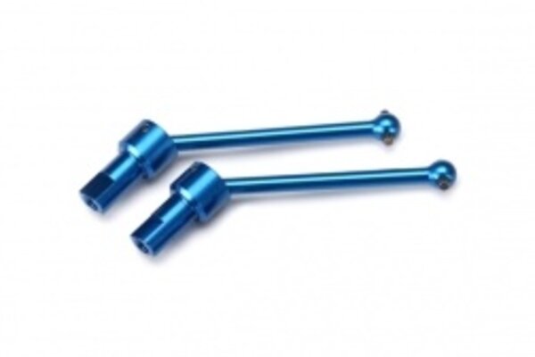 Traxxas 7650R Driveshaft assembly, front & rear, 6061-T6 aluminum (blue-anodized) (2)
