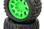 Powerhobby Raptor XL Belted Tires Viper Wheels Arrma Kraton Outcast 8S