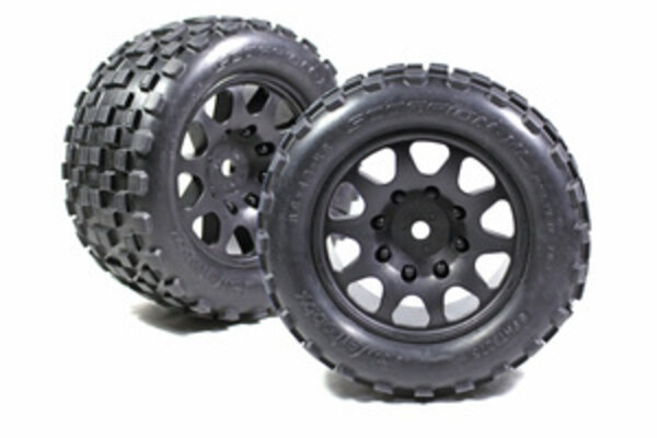 Powerhobby PHBPHT3275ARRMA  Scorpion XL Belted Tires Viper Wheels Arrma Kraton Outcast 8S