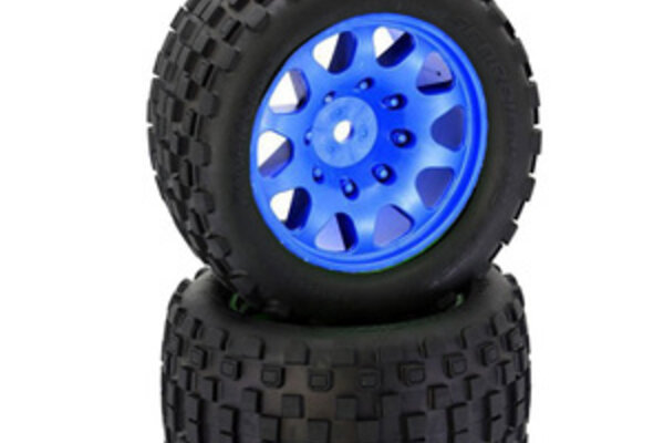 Powerhobby PHBPHT3275ARRMABLUE  Scorpion XL Belted Tires Viper Wheels Arrma Kraton Outcast 8S