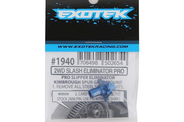 Exotek Racing 2WD Slash Eliminator Pro Spur Mount, for Kimbrough Spur Gear