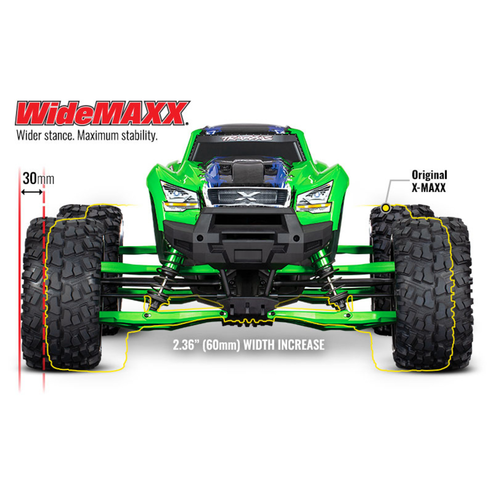 Traxxas 7895 Suspension kit, X-Maxx® WideMaxx®, black (includes front & rear suspension arms, front toe links, driveshafts, shock springs)