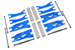 Traxxas 7895X Suspension kit, X-Maxx® WideMaxx®, blue (includes front & rear suspension arms, front toe links, driveshafts, shock springs)