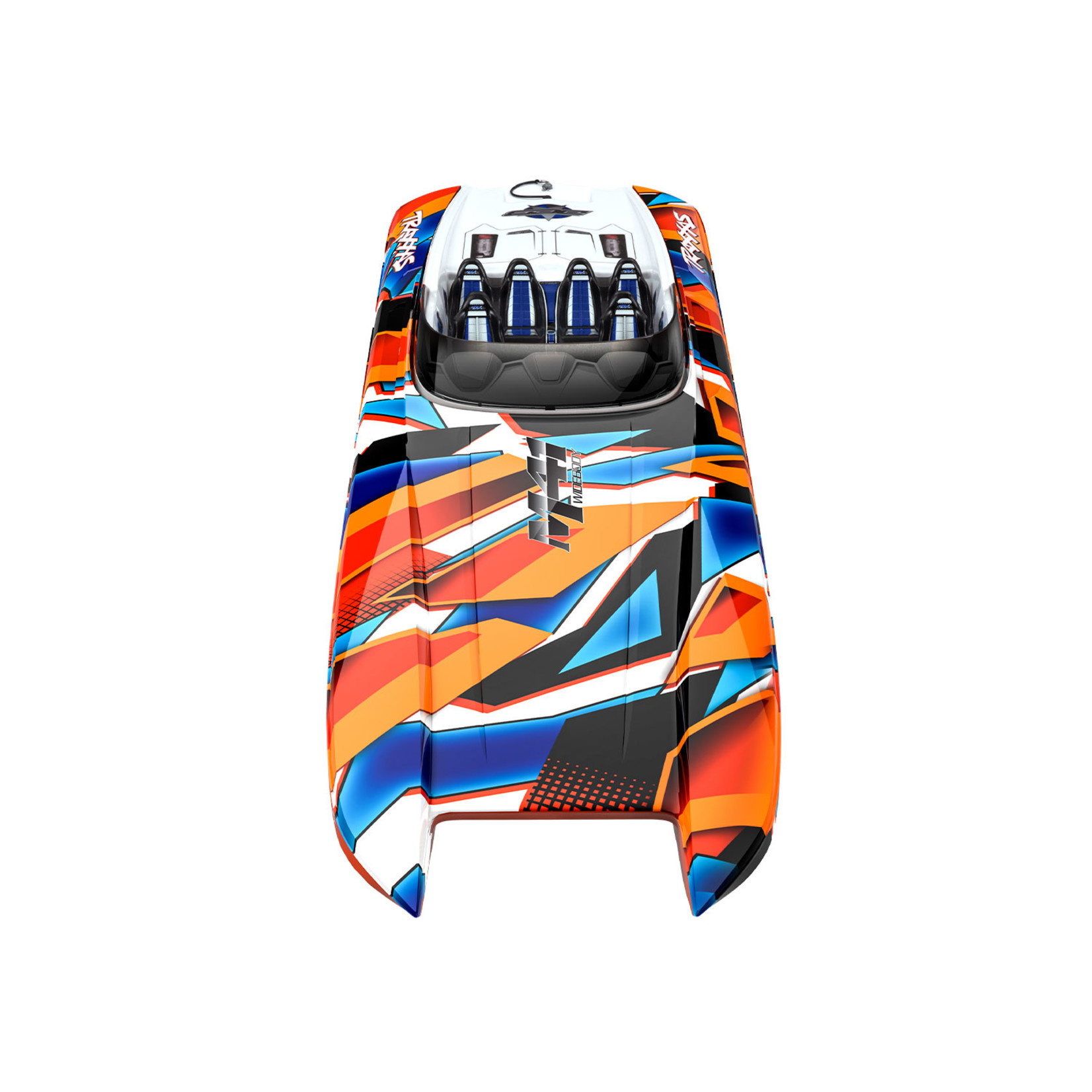 Traxxas 57046-4-ORNGR DCB M41 Widebody:  Brushless 40' Race Boat with TQi™ Traxxas Link™ Enabled 2.4GHz Radio System & Traxxas Stability Management (TSM)®