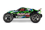 Traxxas 37076-74-GRN Rustler® VXL:  1/10 Scale Stadium Truck with TQi™ Traxxas Link™ Enabled 2.4GHz Radio System & Traxxas Stability Management (TSM)®