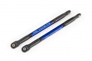 Traxxas 8619X Push rods, aluminum (blue-anodized), heavy duty (2) (assembled with rod ends and threaded inserts)