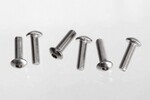 Traxxas 2577X Screws, 3x10 button-head machine (hex drive) (stainless steel) (6)
