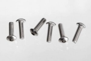 Traxxas 2577X Screws, 3x10 button-head machine (hex drive) (stainless steel) (6)