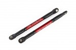 Traxxas 8619R Push rods, aluminum (red-anodized), heavy duty (2) (assembled with rod ends and threaded inserts)
