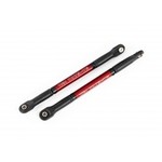 Traxxas 8619R Push rods, aluminum (red-anodized), heavy duty (2) (assembled with rod ends and threaded inserts)