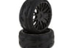 GRP TYRES GRPGTX03-XB1 GRP GT - TO3 Revo Belted Pre-Mounted 1/8 Buggy Tires (Black) (2) (XB1) w/FLEX Wheel