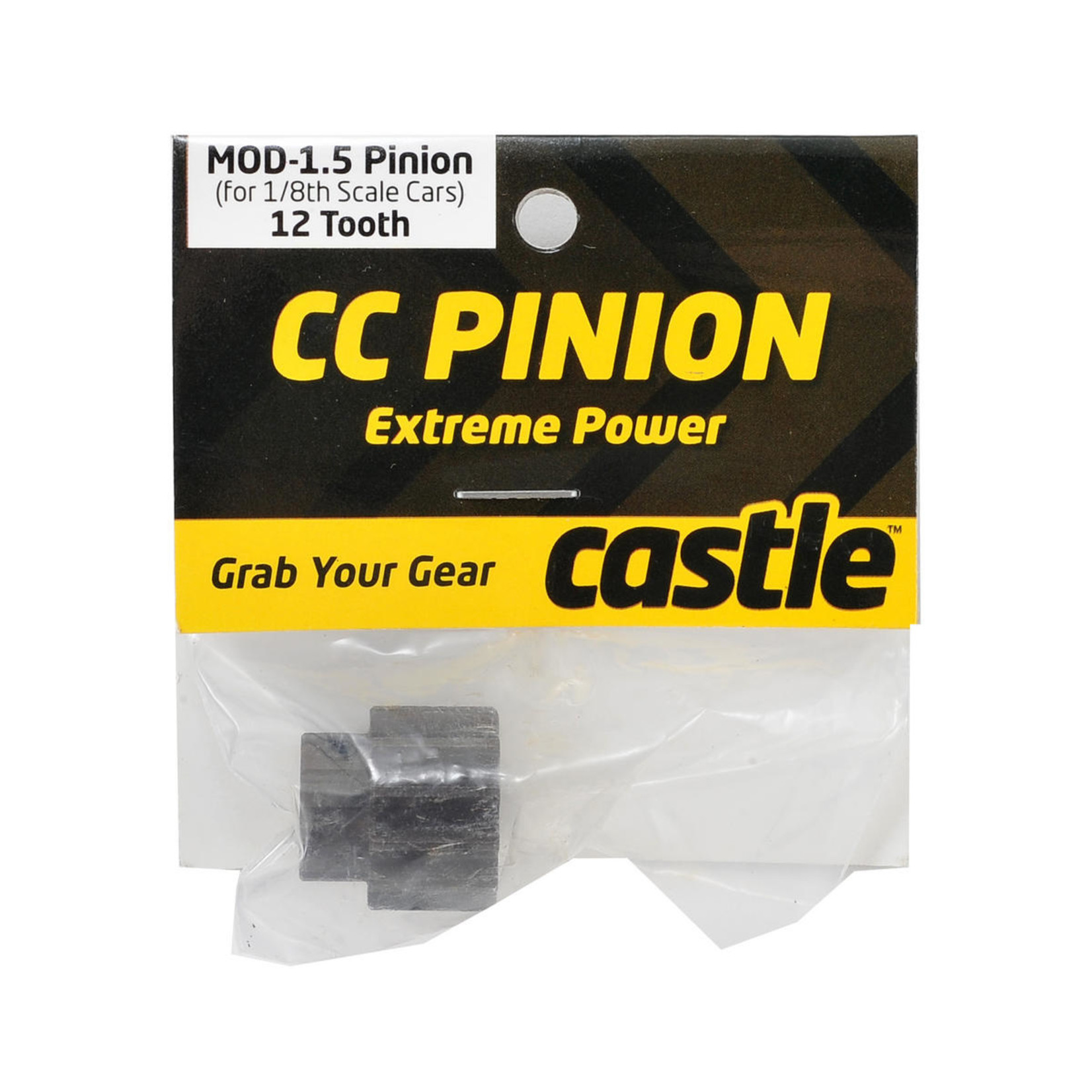 Castle Creations CSE010-0065-23  Castle Creations Mod 1.5 Pinion Gear w/8mm Bore (12T)