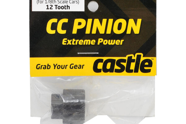 Castle Creations CSE010-0065-23  Castle Creations Mod 1.5 Pinion Gear w/8mm Bore (12T)