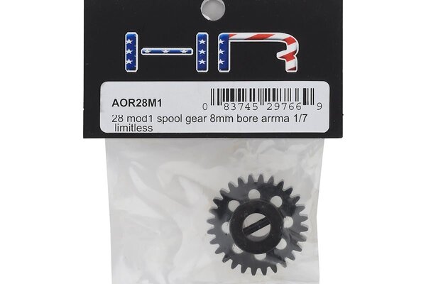 Hot Racing HRAAOR28M1 Hot Racing Arrma Limitless Steel Mod1 Light Weight Spool Gear (w/8mm Bore) (28T)