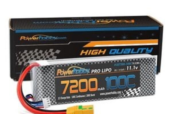 Powerhobby PH3S7200MAH100CXT90 3S 11.1V 7200mAh 100C-200C LiPo Battery w/ XT90 Plug