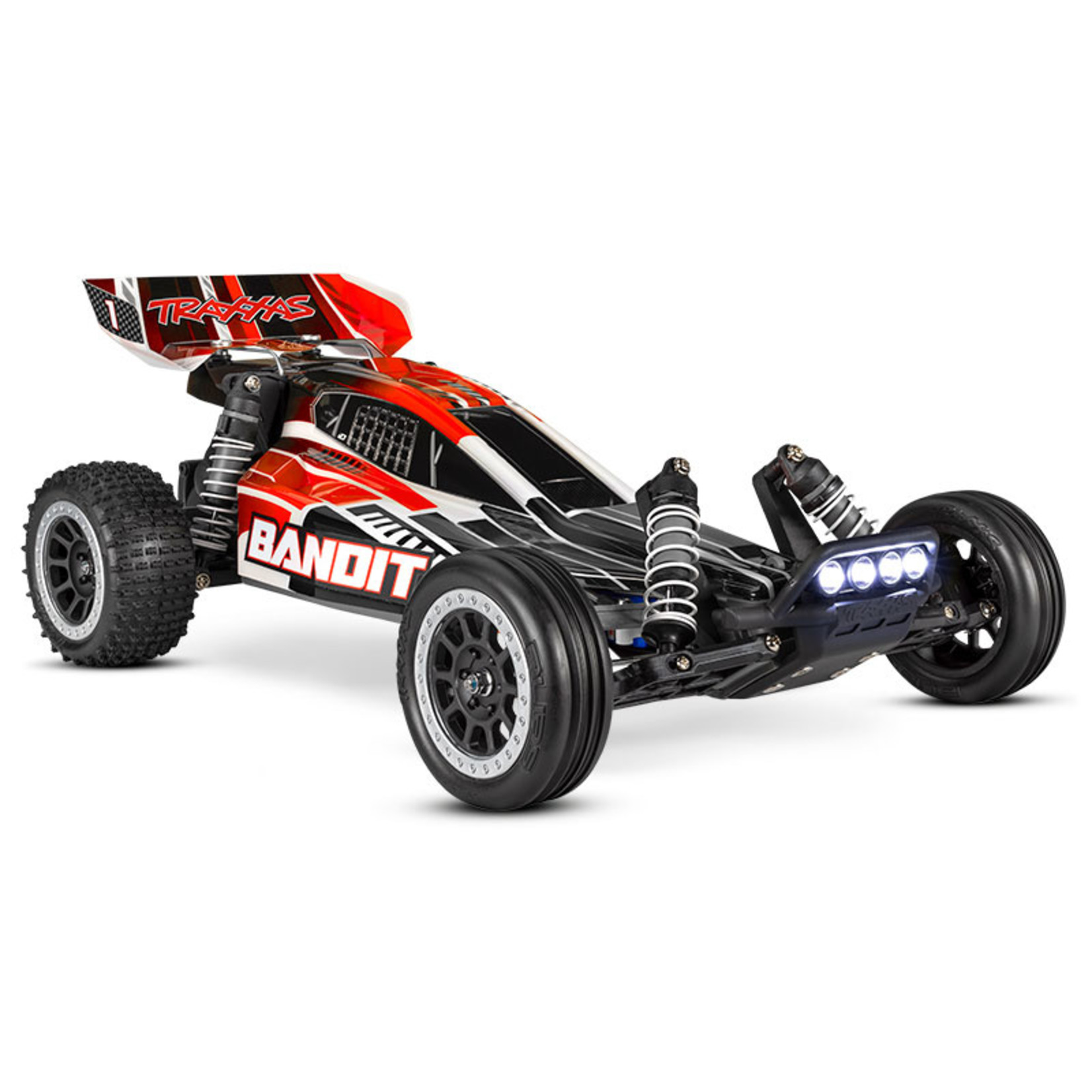 Traxxas 24054-61-RBLK Bandit®: 1/10 Scale Off-Road Buggy with TQ™ 2.4GHz radio system and LED lights