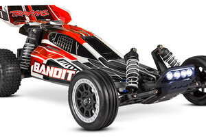 Traxxas 24054-61-RBLK Bandit®: 1/10 Scale Off-Road Buggy with TQ™ 2.4GHz radio system and LED lights