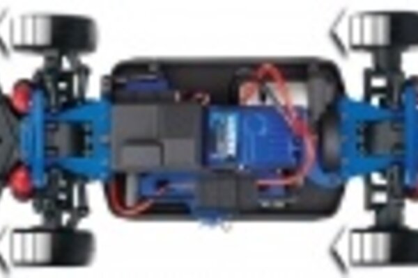 Traxxas 75054-5-BLUE LaTrax® Rally: 1/18 Scale 4WD Electric Rally Racer