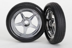Traxxas 6975  T&W 5-SPOKE CHRM/FRNT DRAG TIR