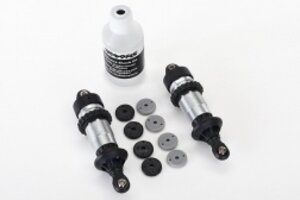 Traxxas 5460 Shocks, GTR aluminum (assembled) (2) (without springs)