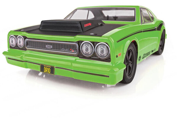 Team Associated ASC70026 DR10 Drag Race Car, 1/10 Brushless 2WD RTR, Green