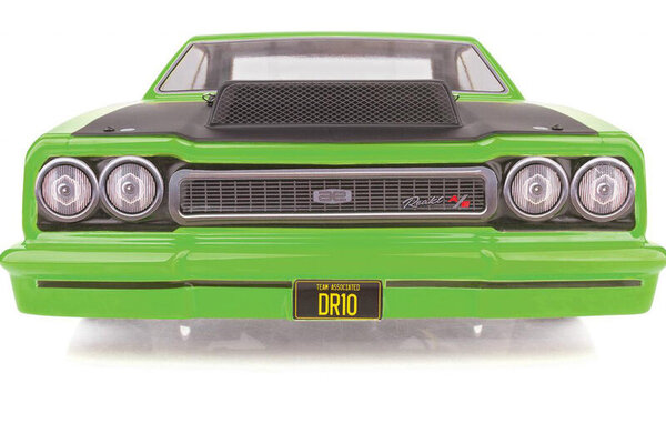 Team Associated ASC70026 DR10 Drag Race Car, 1/10 Brushless 2WD RTR, Green