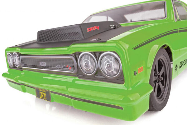 Team Associated ASC70026 DR10 Drag Race Car, 1/10 Brushless 2WD RTR, Green