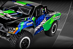 Traxxas 58076-74-GRN Slash VXL:  1/10 Scale 2WD Short Course Racing Truck with TQi™ Traxxas Link™ Enabled 2.4GHz Radio System & Traxxas Stability Management (TSM)®