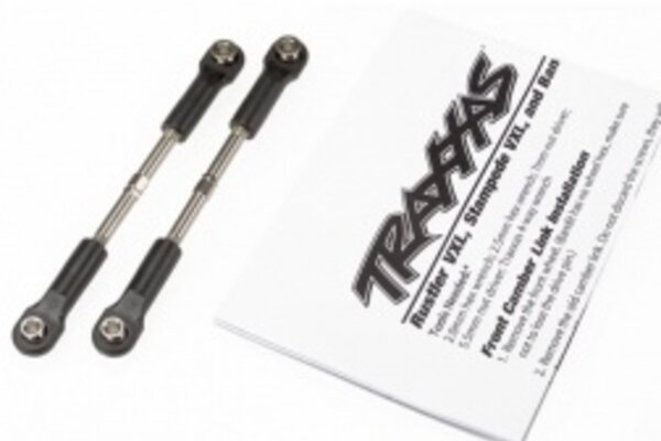 Traxxas 2445 Turnbuckles, toe link, 55mm (75mm center to center) (2) (assembled with rod ends and hollow balls)