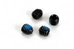 Traxxas 4897 Screws, set (grub) 4mm (6) (with threadlock)