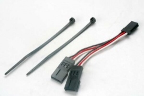 Traxxas 2046 Servo connector, Y adapter (for dual-servo steering)