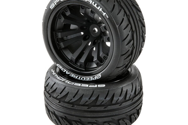 DURATRAX SPEEDTREADS Speedhawk 1/10 ST/MT Tires MNTD (2)