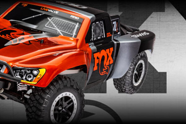 Traxxas 58076-74-FOX Slash VXL:  1/10 Scale 2WD Short Course Racing Truck with TQi™ Traxxas Link™ Enabled 2.4GHz Radio System & Traxxas Stability Management (TSM)®