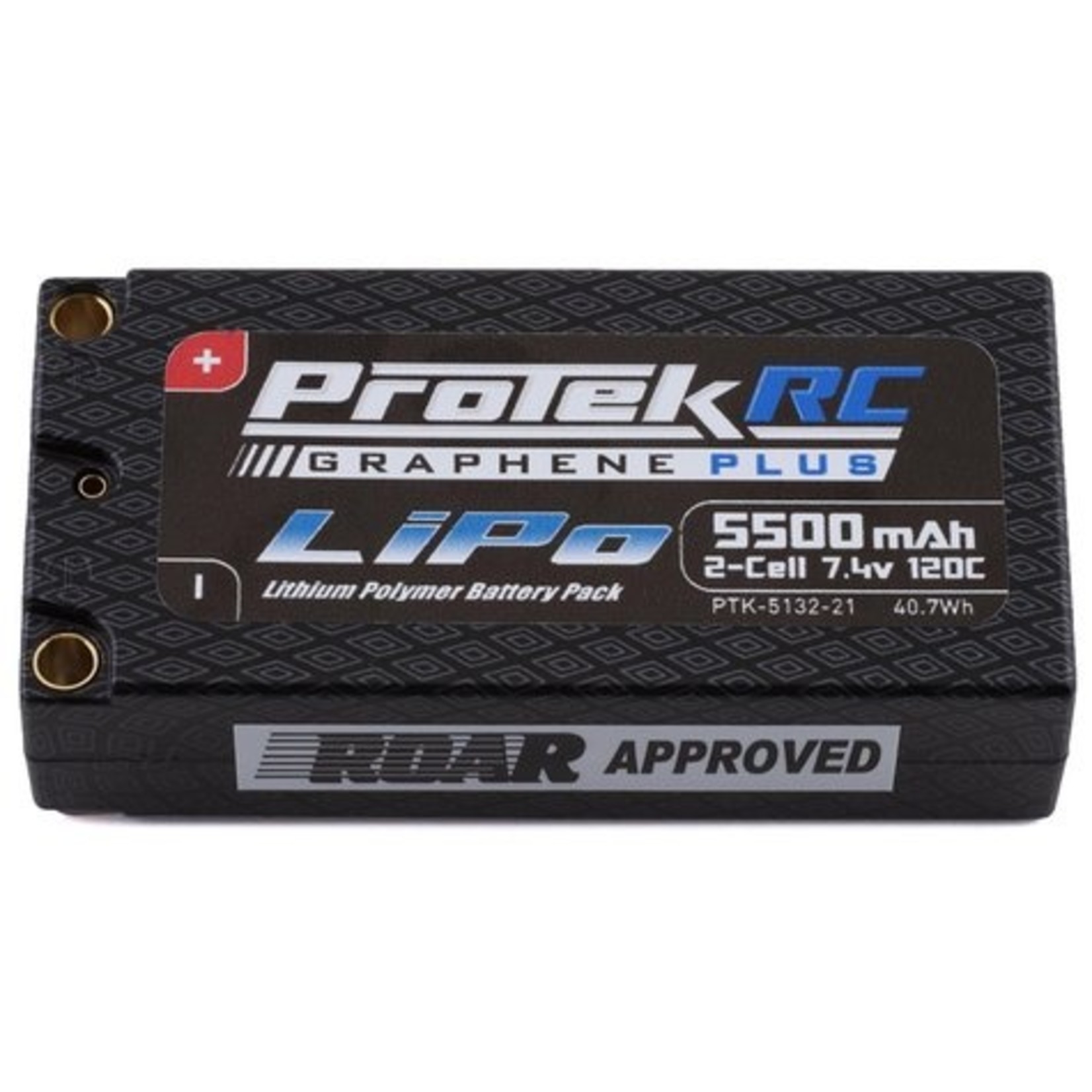 Protek R/C PTK-5132-21   RC "Drag Race" 2S 120C Si-Graphene + Shorty LiPo Battery (7.4V/5500mAh)