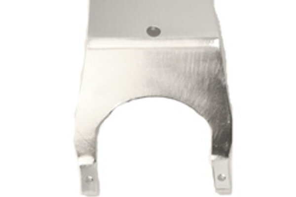 ST Racing Concepts SPTST3623FS  FRONT SKID PLATE (SILVER) STAMPEDE