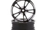 SSD RC SSD00450   SSD RC V Spoke Aluminum Front 2.2” Drag Racing Wheels (Black)