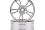 SSD RC V Spoke Aluminum Front 2.2” Drag Racing Wheels (Silver