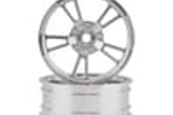 SSD RC V Spoke Aluminum Front 2.2” Drag Racing Wheels (Silver