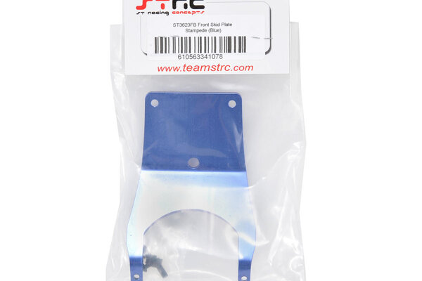 ST Racing Concepts SPTST3623FB  FRONT SKID PLATE (BLUE) STAMPEDE