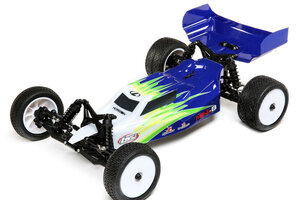 LOSI LOS01016T1  1/16 Mini-B 2WD Buggy Brushed RTR, Blue/White