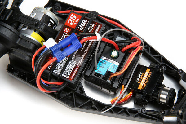 LOSI LOS01016T1  1/16 Mini-B 2WD Buggy Brushed RTR, Blue/White