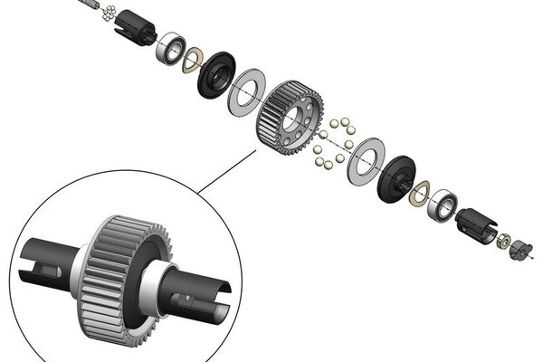 MIP - Moore's Ideal Products MIP20090  MIP Ball Differential Kit, for Losi Mini-T/B 2.0 Series