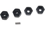 Hot Racing HRAMTT10M01   12mm Aluminum Hex System: Mini-T 2.0, Mini-B