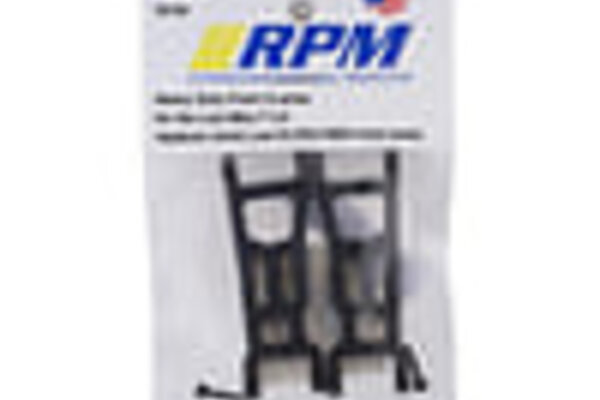 RPM RPM72082 RPM Losi Mini-T 2.0/Mini-B Heavy Duty Front A-Arms (Black)