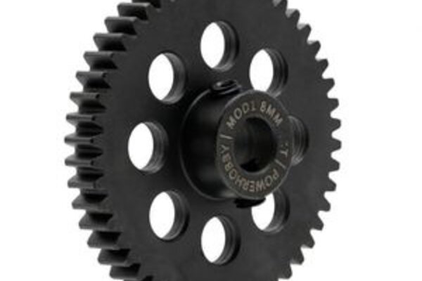 Powerhobby PHBPH39TM8  Hardened Steel 39 Tooth Mod1 8mm Pinion Gear with 2 Grub Screws