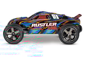 Traxxas 67076-4-ORNG Rustler® 4X4 VXL:  1/10 Scale Stadium Truck with TQi™ Traxxas Link™ Enabled 2.4GHz Radio System & Traxxas Stability Management (TSM)®